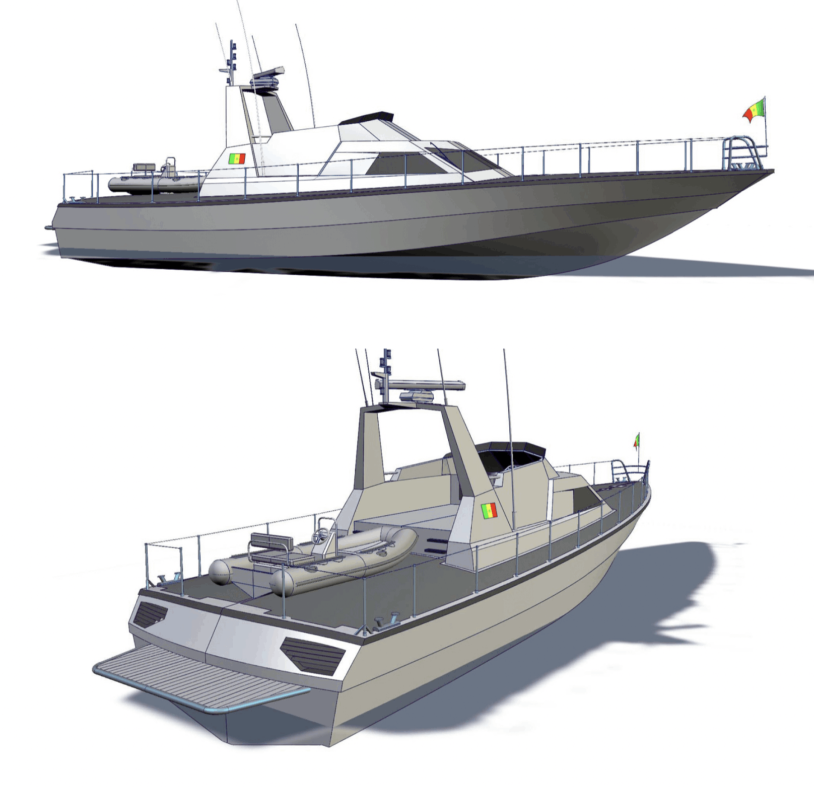 Draw of patrol boat Nasai