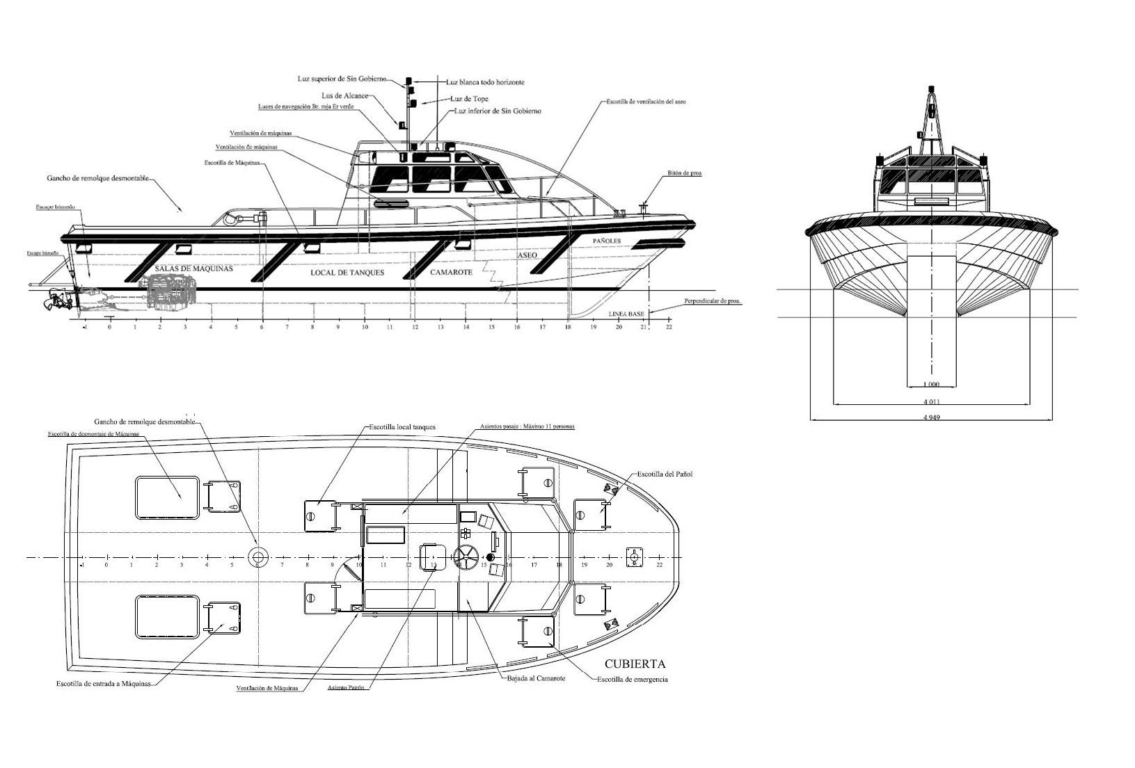 Drawing of Nasai Boat