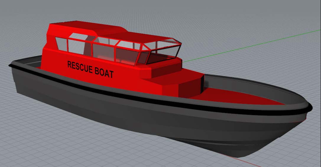 Fast rescue boat draw