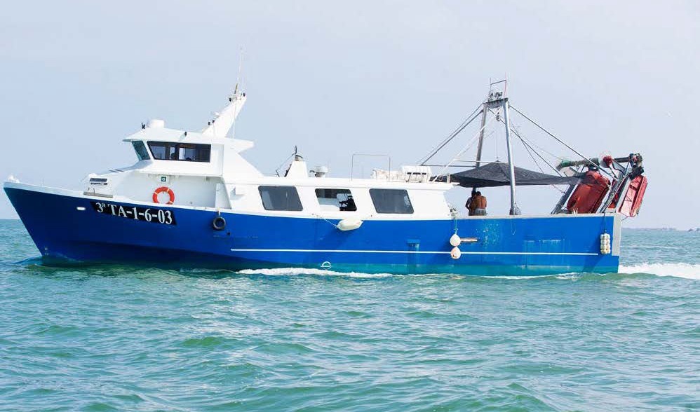 Nasai fishing boat on sea